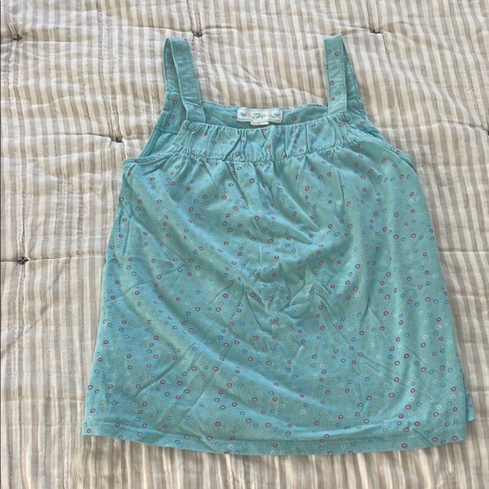 GAP Kids Aqua Tank Top with Polka Dots